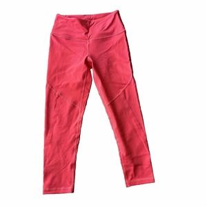 Victoria Sport Leggings Sz XS Coral Mesh Sides Full Length Activewear Yoga Women